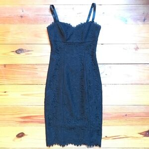 Ted Baker London Little Black Lace Sheath Dress, NWT, 0/00